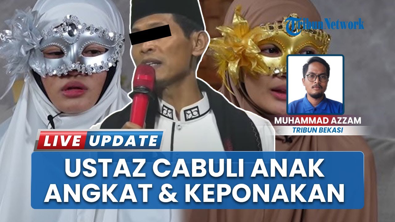 Tampang Ustaz yang Cabuli Anak Angkat di Bekasi, Tertunduk Lesu Pilih Bungkam saat Ditanya