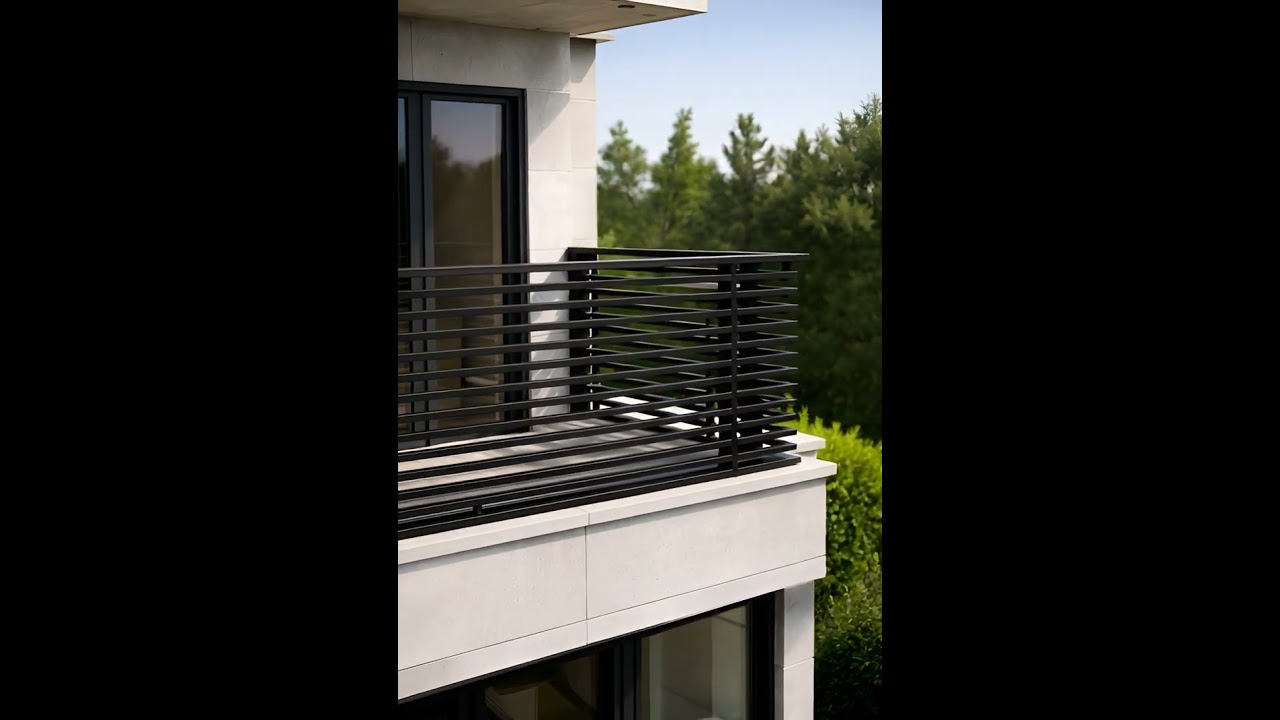 Veil Slat Balcony Railing by AMP