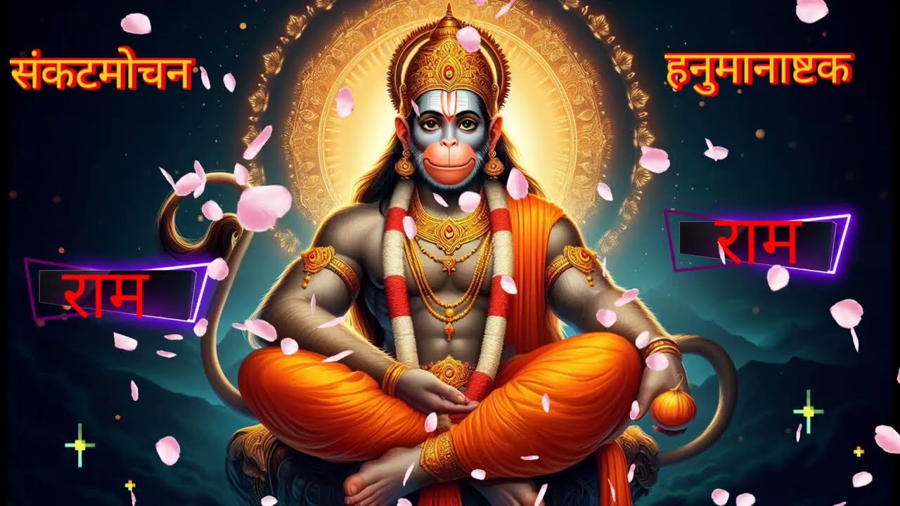 संकटमोचन हनुमानाष्टक मंगलवार को बस एक बार सुन ले 5 मिनट में होगी मनोकामना पूर्ण  #hanumanji #hanuman