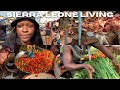 We are barely survivinglocal market shopping in sierra leone