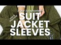 Hem suit jacket sleeves like a pro updated method ep 47