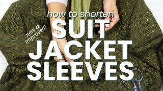 Hem Suit Jacket Sleeves Like A Pro! (Updated Method!) (Ep. 47)