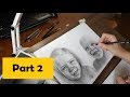 Timelaps. Realistic drawing with graphite pencils - Part 2