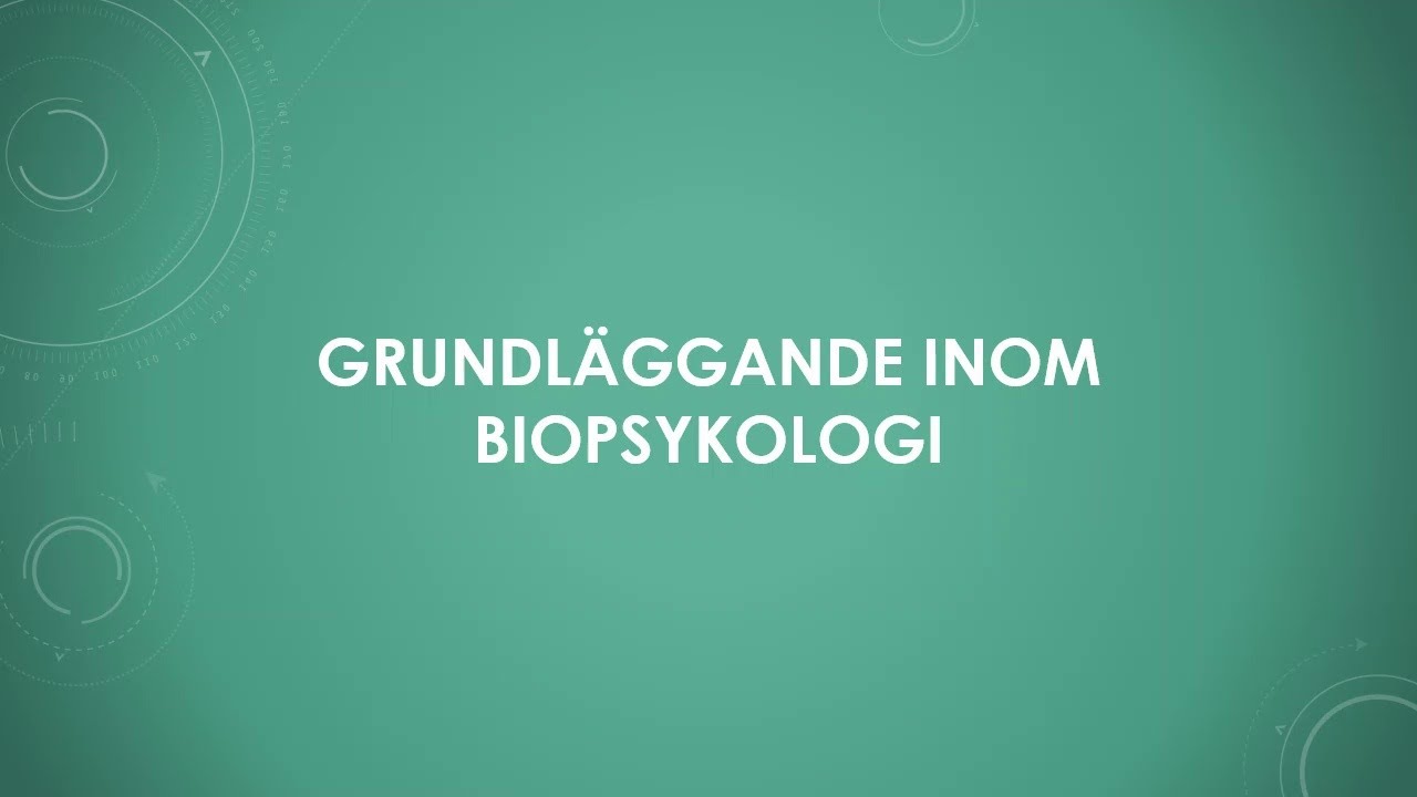 Inom Grundläggande inom biopsykologi - YouTube