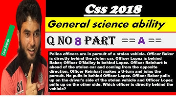 CSS | PMS | General Science & Ability |solved paper  2018 general science ability|by dear friends
