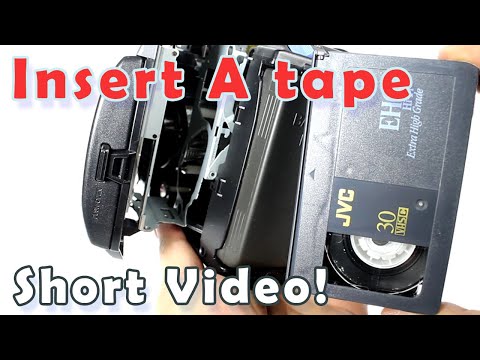 How To Insert VHS-C Tape Into The Camcorder