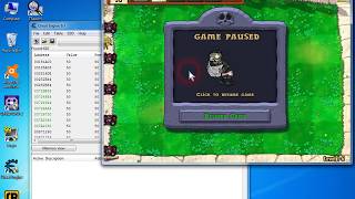How to get unlimited suns in Plants Vs Zombies using cheat engine
