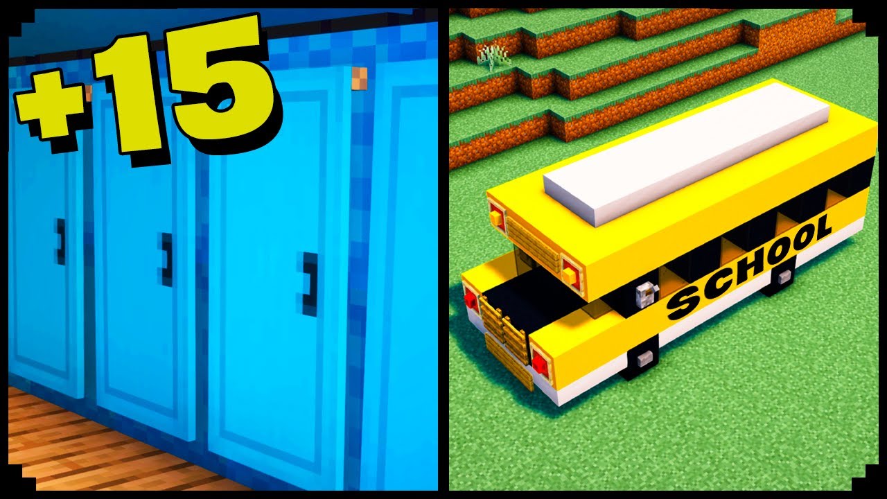 How to make School Build Hacks in Minecraft - YouTube