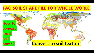 Download FAO soil shape file of the world and prepare soil texture map in ArcGIS