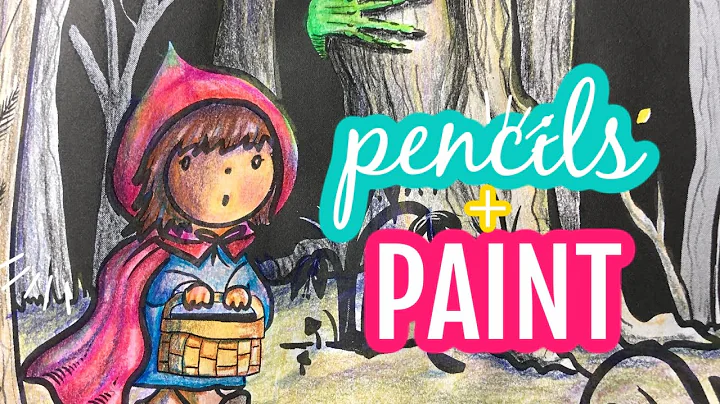 Using Colored Pencil Over Paint and Spooky Chat