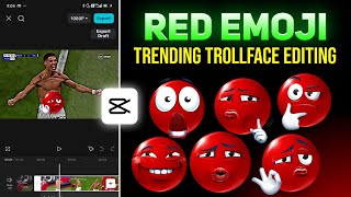 Trending Red Emoji Trollface Edit In Capcut | Capcut Red Emoji Trollface Video Editing | Capcut Edit screenshot 3