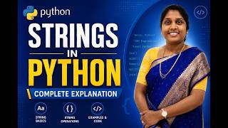 Strings in Python | Python Programming | Mrs. Suhasini T S