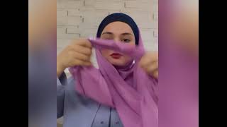 جوانترین ستایلی لەچک بە کەمترین ھەنگاوstyle Hijab