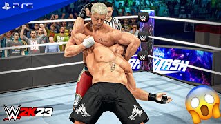 WWE 2K23 - Cody Rhodes vs. Brock Lesnar - Backlash 2023 | PS5™ [4K60]