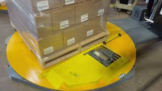 Handle It fully automatic stretch wrap machine used in a cheese plant.