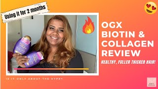 OGX Biotin & Collagen Shampoo and Conditioner Review | Promotes VOLUME and BODY | Ashyy Edward