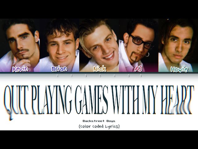 Backstreet Boys - Quit Playing Games With My Heart (Color Coded Lyrics) class=