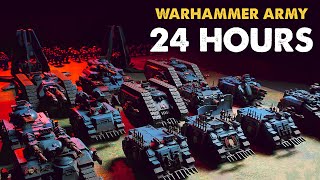 24 hours to paint a Warhammer army - 30k Night Lords