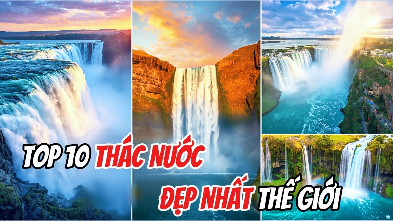 Top 10 Thác Nước Đẹp Nhất Thế Giới – Thác Bản Giốc Của Việt Nam Đứng Vị Trí Thứ Mấy? | TOP 360