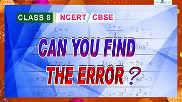 Factorisation | Identifying The Errors In Solving Algebraic Expression | #class8 #chapter14 #tys