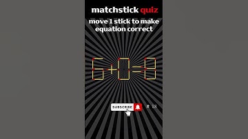 matchstick quiz  move 1 stick to make equation correct#18#quiz #braintraining #brainhealth