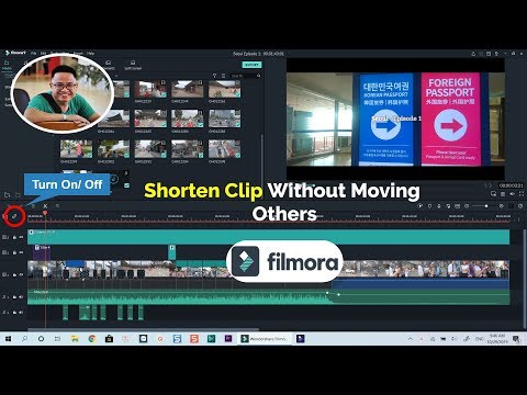 Filmora9 Tutorial| Auto Ripple Off| Shorten Clip Without Moving Others