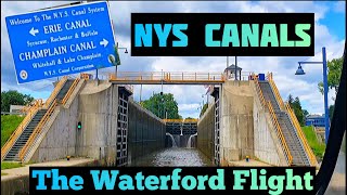 Traveling through the Waterford Flight of Locks