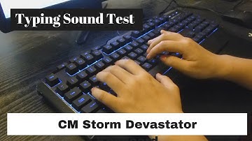 CM Storm Devastator Gaming Keyboard Typing Sound Test | Skype Call Testing | Typing Test