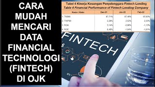 Cara mencari data Financial Technologi (FINTECH) di OJK screenshot 1