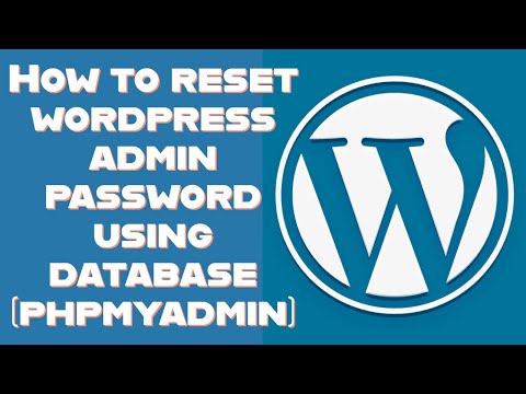 How to reset wordpress admin password without mail from cpanel godaddy server using phpmyadmin