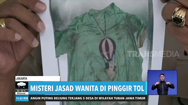 Misteri Jasad Wanita di Pinggir Tol