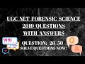 UGC NET Forensic science previous year questions 2019 with answers | Questions 26-50