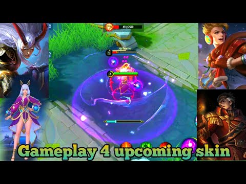 Gameplay 4 upcoming skin mobile legends - YouTube