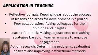 Reflective Practice as an Educator