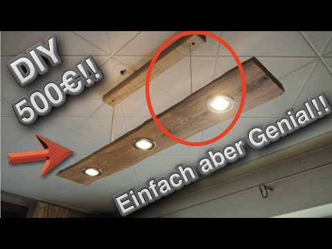 New 500€ Designer-Lampe einfach selbst gebaut!!!