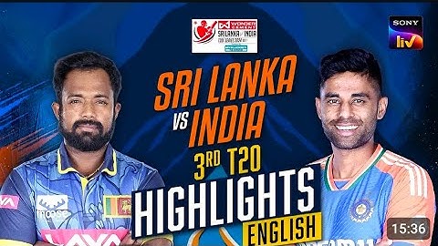 3rd T20 | English | Highlights | India Tour Of Sri Lanka | 30th July 2024