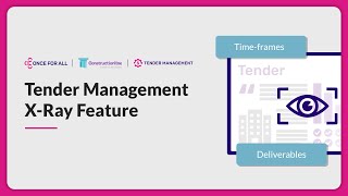 Save up to 74% in tendering time with Tender Management X-Ray by Once For All