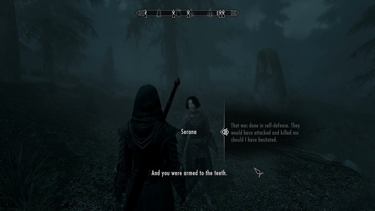 Serana Dialogue Add-On - Serana and her calm spell.