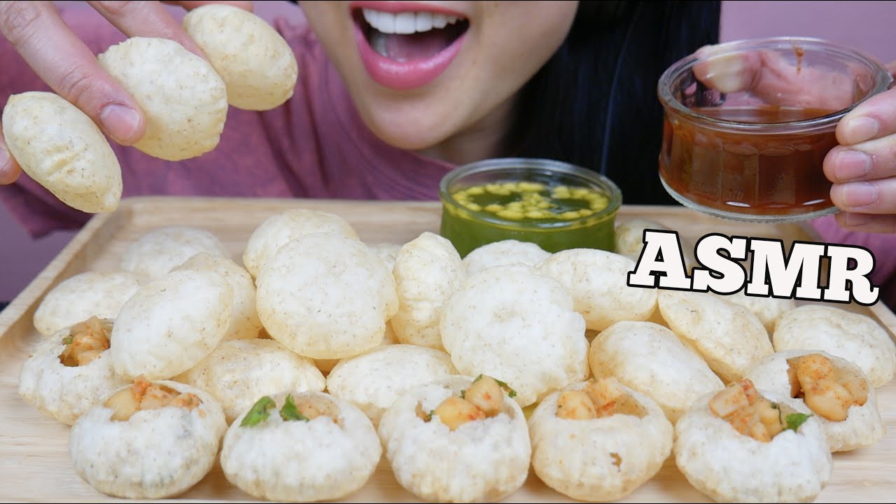 ASMR 30 GOLGAPPA / PANI PURI (CRUNCHY EATING SOUNDS) NO TALKING | SAS-ASMR