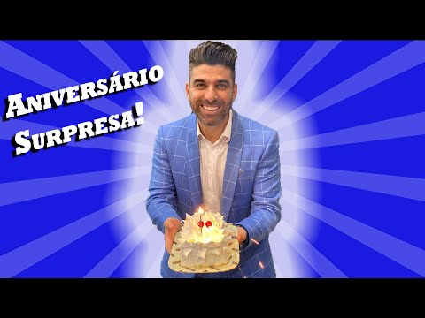 Fizeram uma festa surpresa pra mim: "Não sabia de nada"