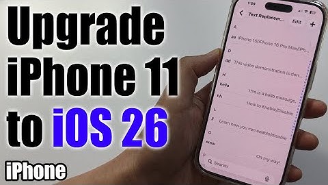 Hoe je iPhone 11 naar iOS 26 kunt upgraden