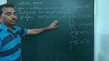 Multiline macros in c language in hindi