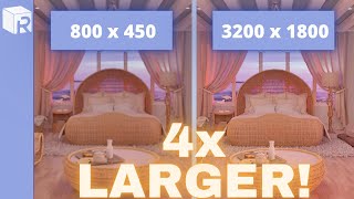 How to get HIGH RESOLUTION renders in 8 MINUTES | Gigapixel AI screenshot 5