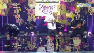 [130830] Henry + f(Amber) - 1-4-3 ( I Love You ) @ KBS Music Bank