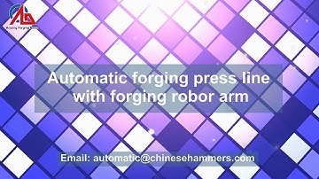 Anyang automatic forging press line with forging robot, automatic bearing forging line