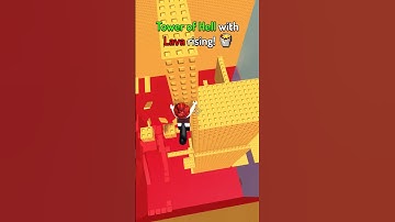 Tower of Hell with Lava rising! 😨🌋 #roblox #shorts