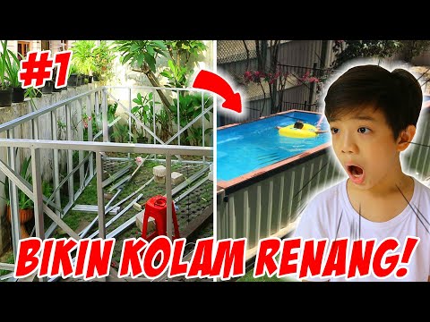 GILA !!! BIKIN KOLAM RENANG DI DEPAN RUMAH - Part 1 | Vlog Drama Lucu | CnX Adventurers