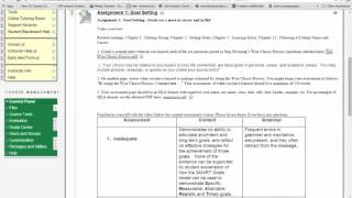 SLS 1501 Goal Setting Assignment Overview