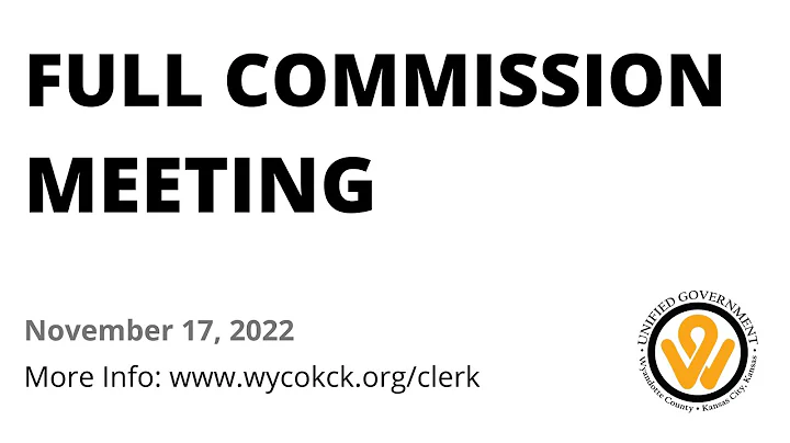 11/17/2022 - Full Commission Meeting