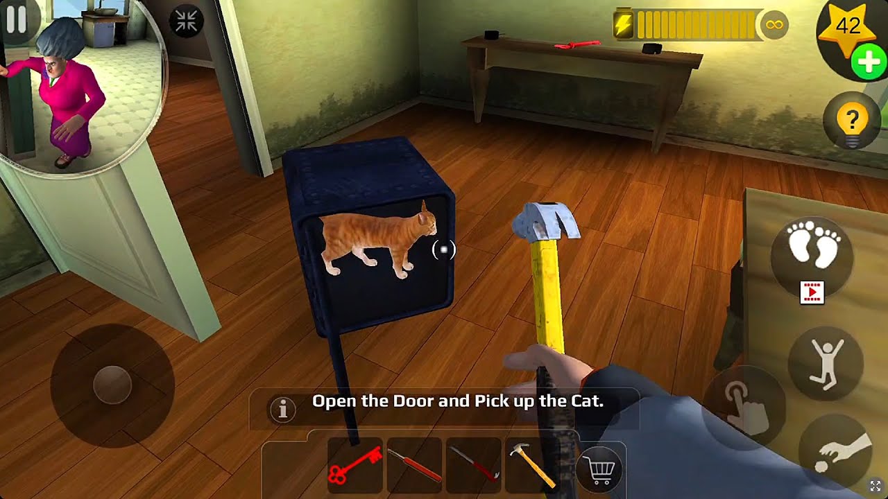 Room Floor One Hide Cat Near Clue In Scary Teacher 3D